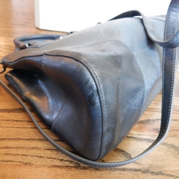 Tory Burch blue/grey stephano Robinson tote bag. - Picture 11 of 15